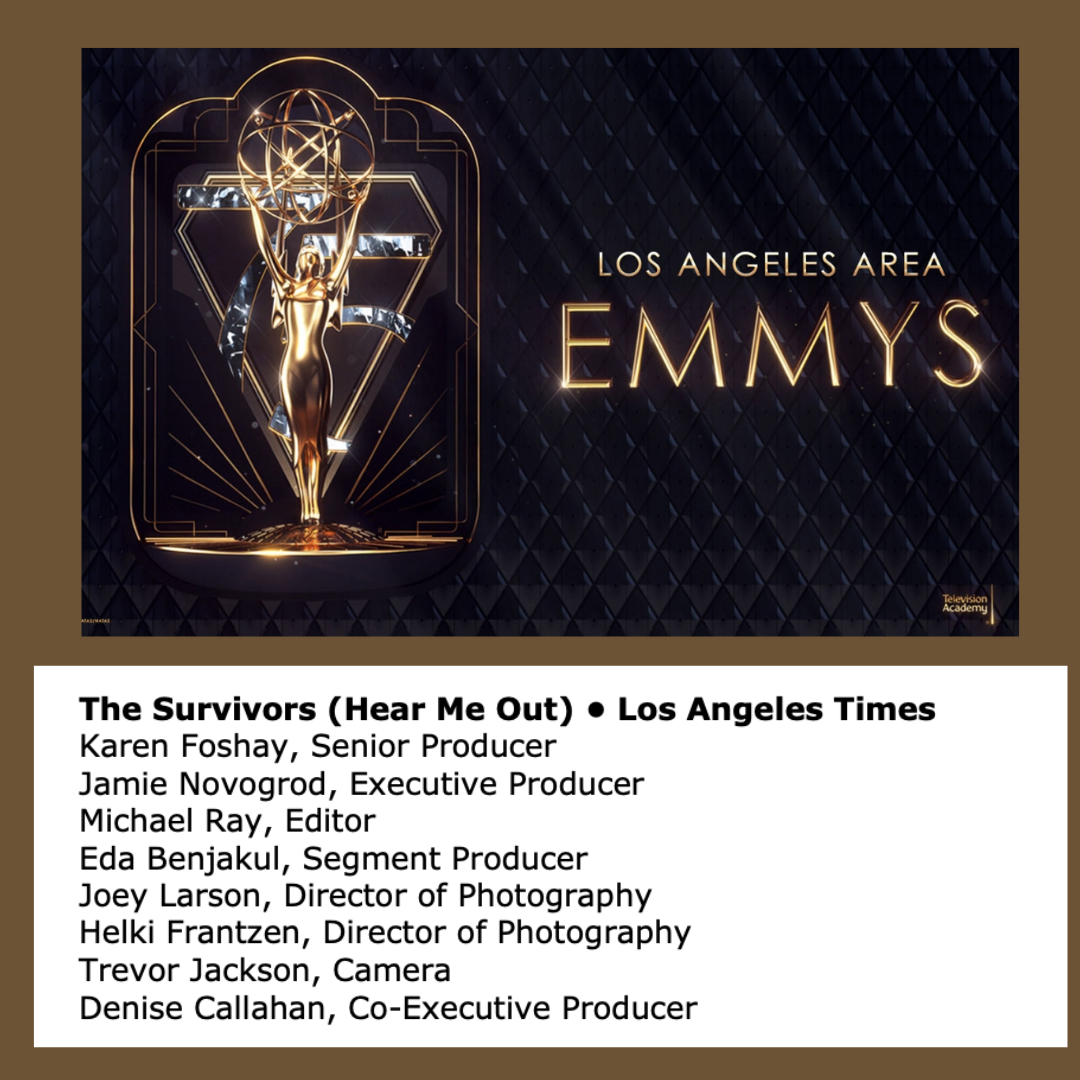 L.A. Area Emmy nomination — The Survivors